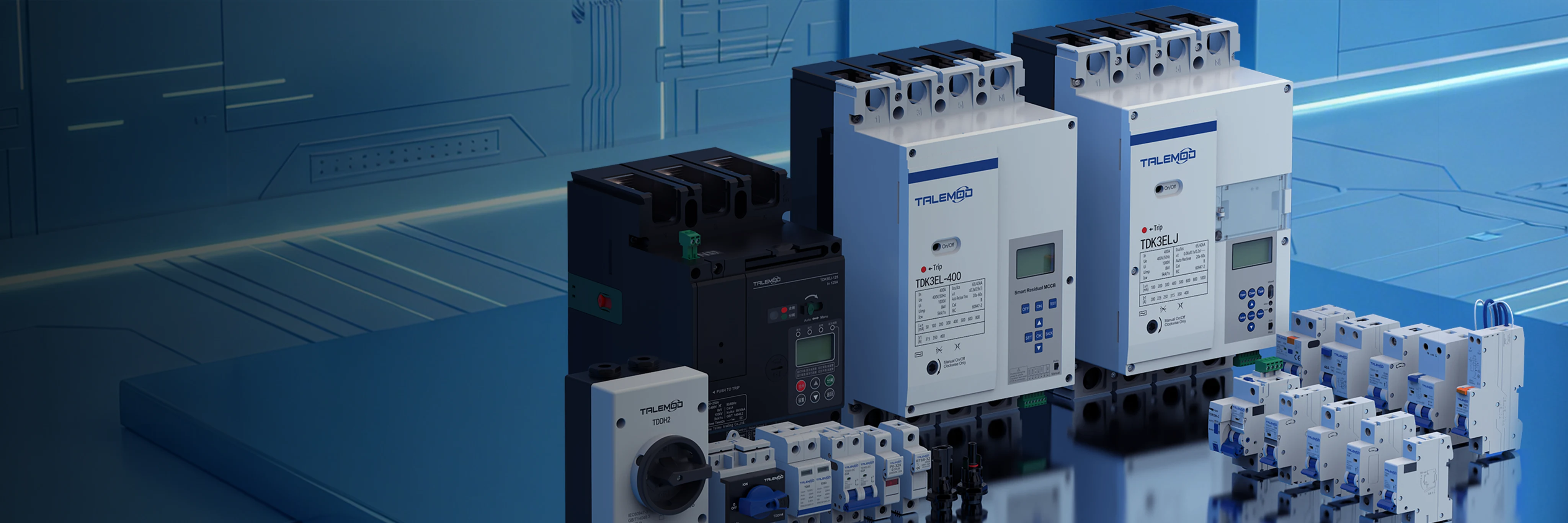 Talemod molded case circuit breakers and modular electrical protection products