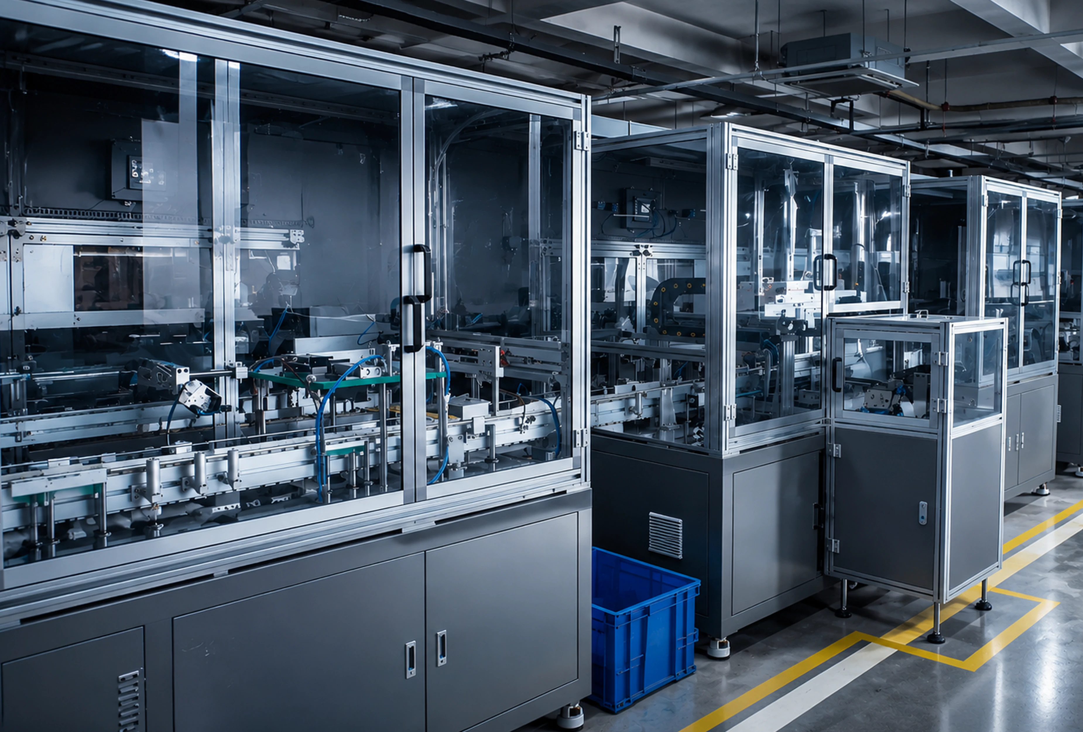 Industrial circuit breaker assembly line for factory page preview