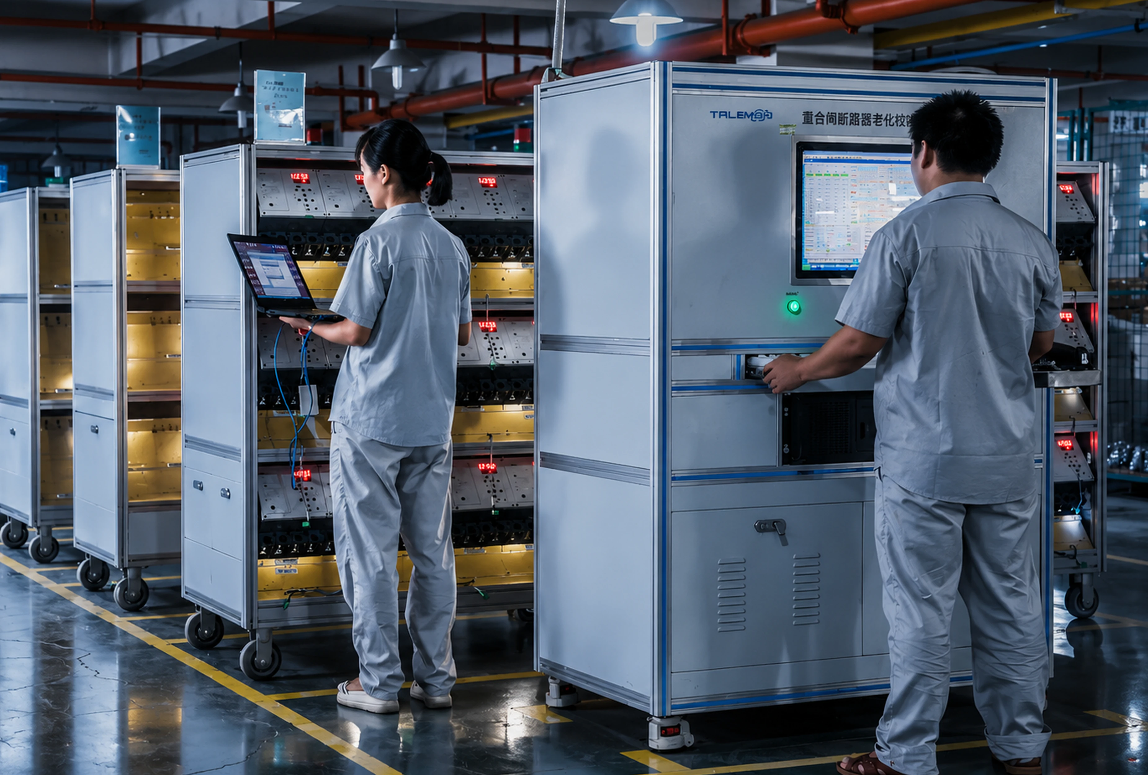 Engineer performing product verification for quality page preview