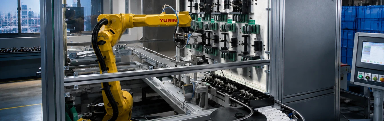 Robotic production lines inside the Talemod factory