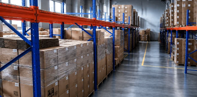 Standardized Talemod warehouse and picking area