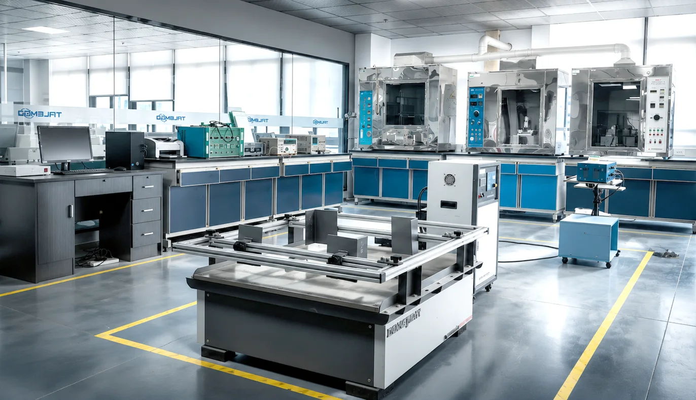 Electrical product testing equipment inside the Talemod laboratory